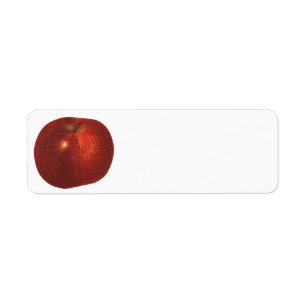 Oude Voedsel Fruit, Biologische Rode Delicious App Etiket