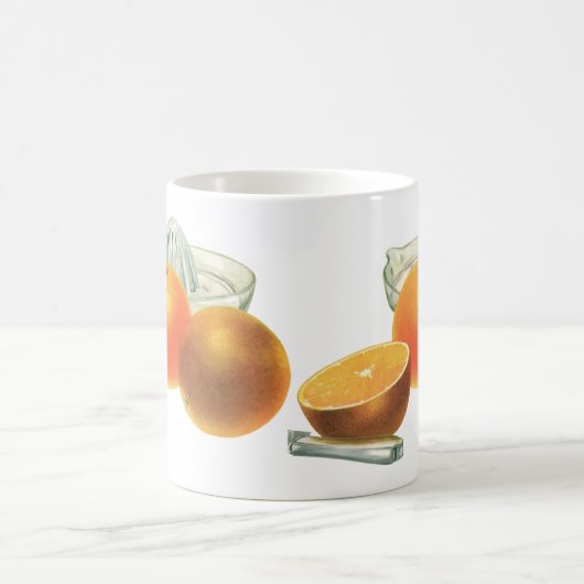 Oude Voedsel Fruit, Rijpe Sinaasappels Sapcentrifu Koffiemok (Center)