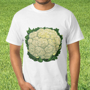 Oude Voedsel Groenten Groenten Bloemkool T-shirt