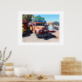 Oude voertuigen op Seligman, route 66 Poster (Keuken)