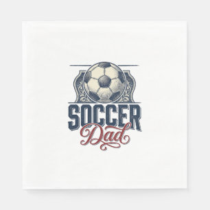 Oude Voetbal Vader Shirt Ontwerp_1 Servet