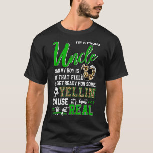 Oude voetbalfamilie van oom Voetbal komt overeen m T-shirt