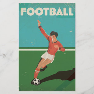 Oude Voetbalposter Briefpapier