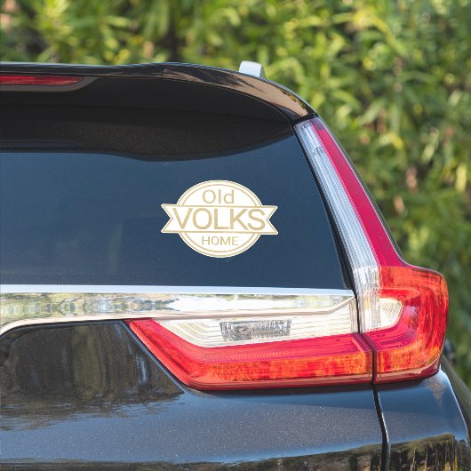Oude VOLKS Home Sticker (Auto Zijkant)