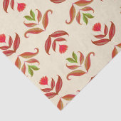 Oude volks kunst bloemenprint cozy rustieke herfst tissuepapier (Detail)