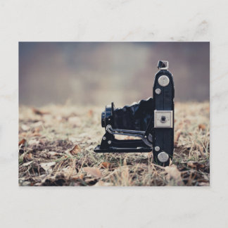 Oude vouwcamera briefkaart