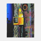 Oude  vrachtwagen fleece deken (Voorkant)