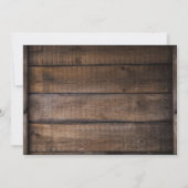 Oude Vrachtwagen Rustic Barn Wood Weddenschap Kaart (Achterkant)