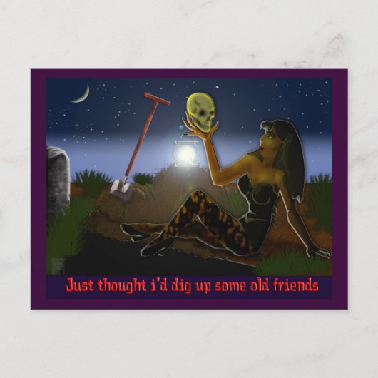 oude vrienden briefkaart (Voorkant)