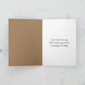 Oude vrouw dansen met hond verjaardag kaart (Binnen)