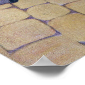 Oude vrouw, kat en bezem kinderliedje poster (Hoek)