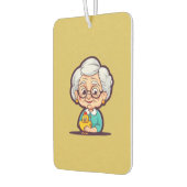 Oude vrouw met kip luchtverfrisser (Links)