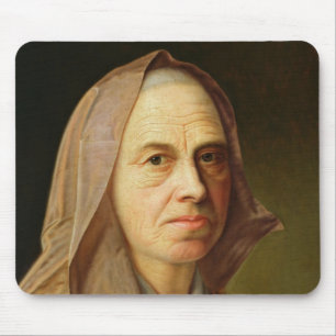 Oude vrouw muismat