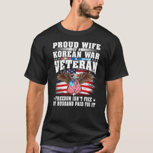 Oude vrouw van het militair veteraan van de Koreaa T-shirt