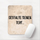 Oude vuile achtergrond muismat (Met muis)