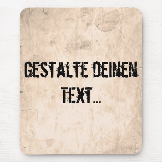 Oude vuile achtergrond muismat (Voorkant)