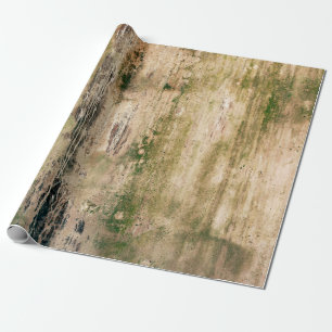 Oude vuile beschadigde wandachtergrond. Scratched Cadeaupapier