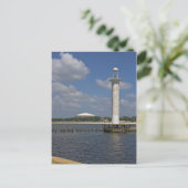 Oude vuurtoren van Biloxi Briefkaart (Staand voorkant)