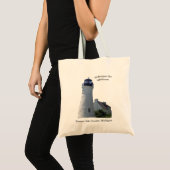 Oude vuurtoren van Presque Isle snijdt canvas tas  (Voorkant (product))