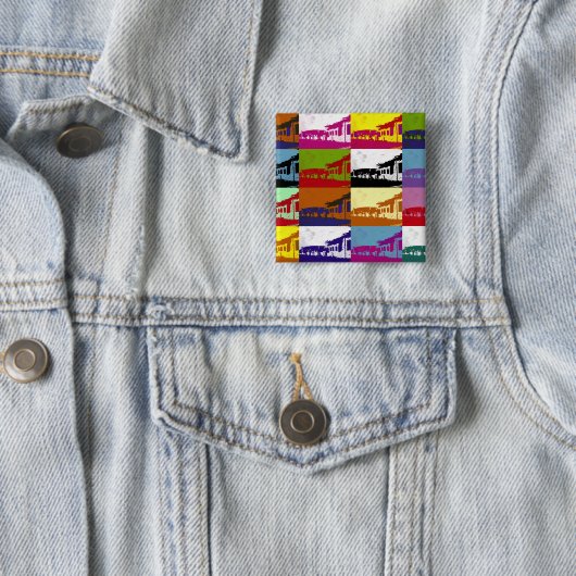 OUDE WALEN VIERKANTE BUTTON 5,1 CM (In situ)