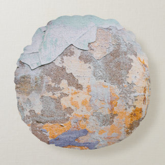 Oude Wallgrunge, abstract, oud, kunst, achtergrond Rond Kussen