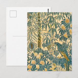 Oude Walter Crane Ara- en citrusvruchtkunst Briefkaart