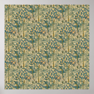 Oude Walter Crane Ara- en citrusvruchtkunst Poster