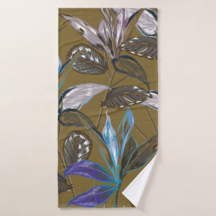 Oude wandtextuur met scheuren, achtergrond badhanddoek