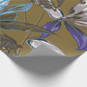 Oude wandtextuur met scheuren, achtergrond cadeaupapier (Hoek)