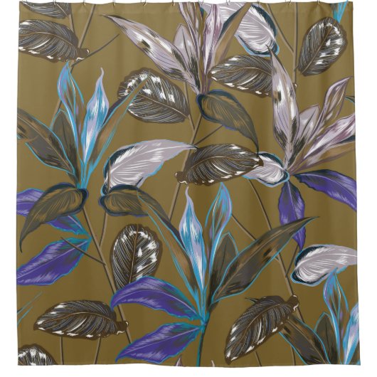 Oude wandtextuur met scheuren, achtergrond douchegordijn (Voorkant)