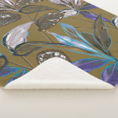 Oude wandtextuur met scheuren, achtergrond sherpa deken (3/4)