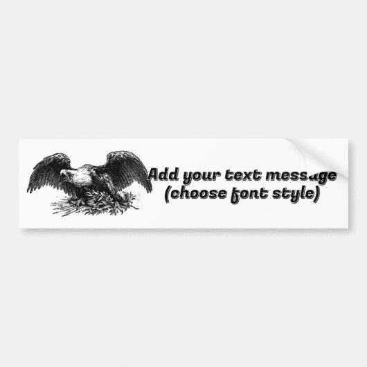 Oude War Eagle Bumpersticker (Voorkant)