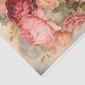 Oude warme luchtballon met bloemen tissuepapier (Detail)