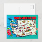 Oude Washington kaart (Voorkant / Achterkant)