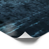 Oude Waterverf met een Vogelglanzend Poster Perfect Poster (Hoek)