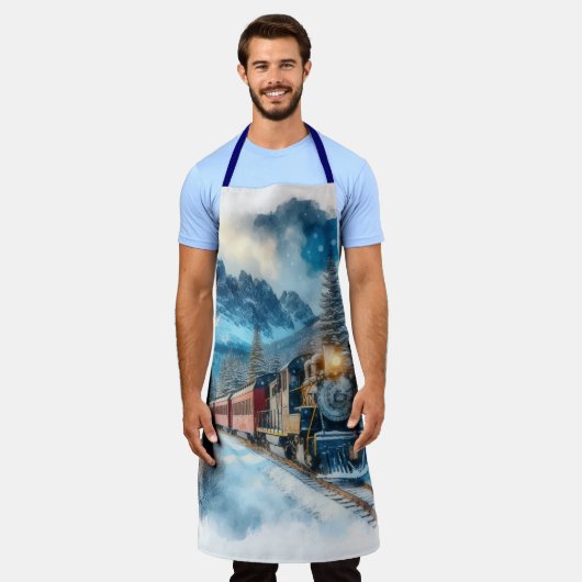 Oude waterverftrein AI Schort (Gedragen)