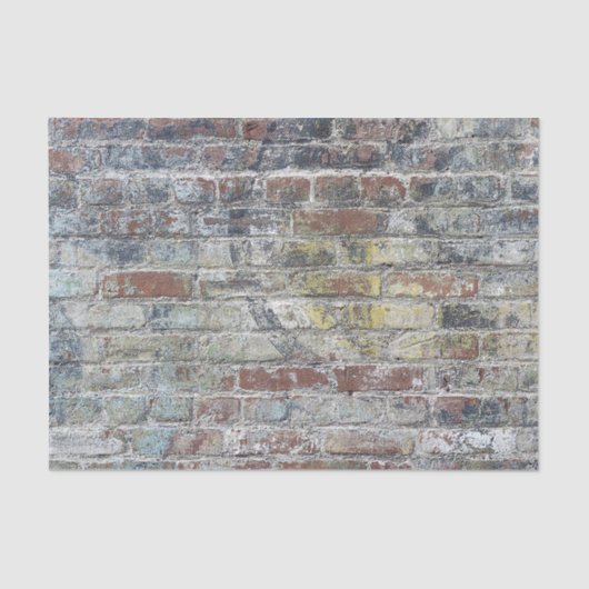 Oude Weathered Brick Wall textuur Tissuepapier (Voorkant)