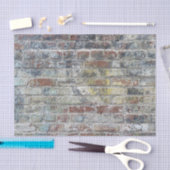 Oude Weathered Brick Wall textuur Tissuepapier (Craft)