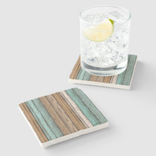 Oude  Weathered Planks Pattern Stenen Onderzetter