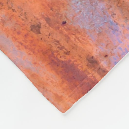 Oude weerskorrelige textureabstract, gerijpt, vero fleece deken (Hoek)