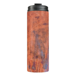 Oude weerskorrelige textureabstract, gerijpt, vero thermosbeker