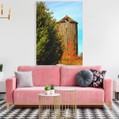 Oude weide Silo Wrapped Canvas Afdruk (Insitu (Woonkamer))