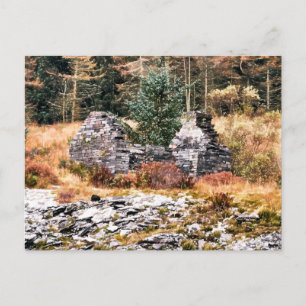 OUDE WELSH HUISJE BRIEFKAART