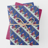 OUDE WERELD BELSNICKLE & HONGERIGE RENDIEREN, KERS INPAKPAPIER VEL (In situ)