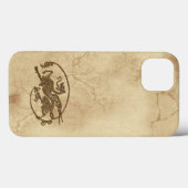 Oude Wereld Draak op Faux Parchment Case-Mate iPhone Case (Achterkant (horizontaal))