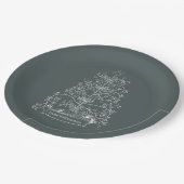 Oude Wereld Duitse Tannenbaum Papieren Bordje (Gekanteld)