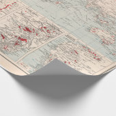 Oude Wereld Gold Mining Map (1907) Wrapping Paper Cadeaupapier (Hoek)