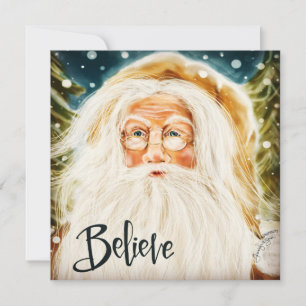 Oude Wereld Kerstman Geloof Kerstmis Inspiratie Feestdagenkaart