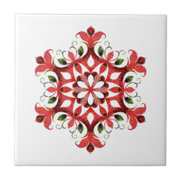 Oude Wereld  Land Rood Ontwerp Keramische Tegel Tegeltje