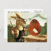  OUDE WERELD MR. RABBIT PAINTING EGG BRIEFKAART (Voorkant / Achterkant)